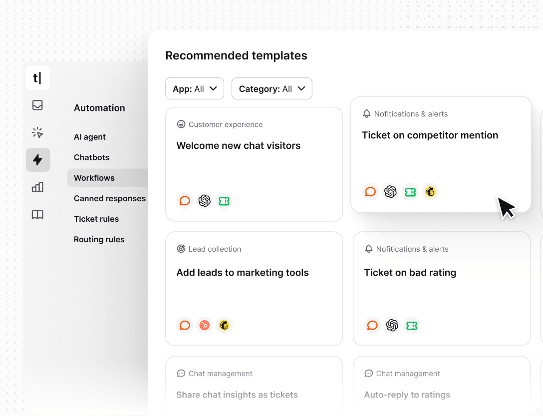 Single platform for automations in Text App for startups