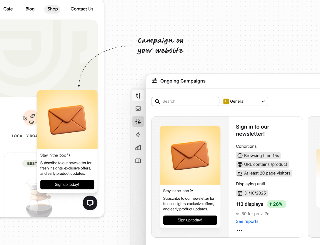 Engaging campaigns in Text App for sales automation