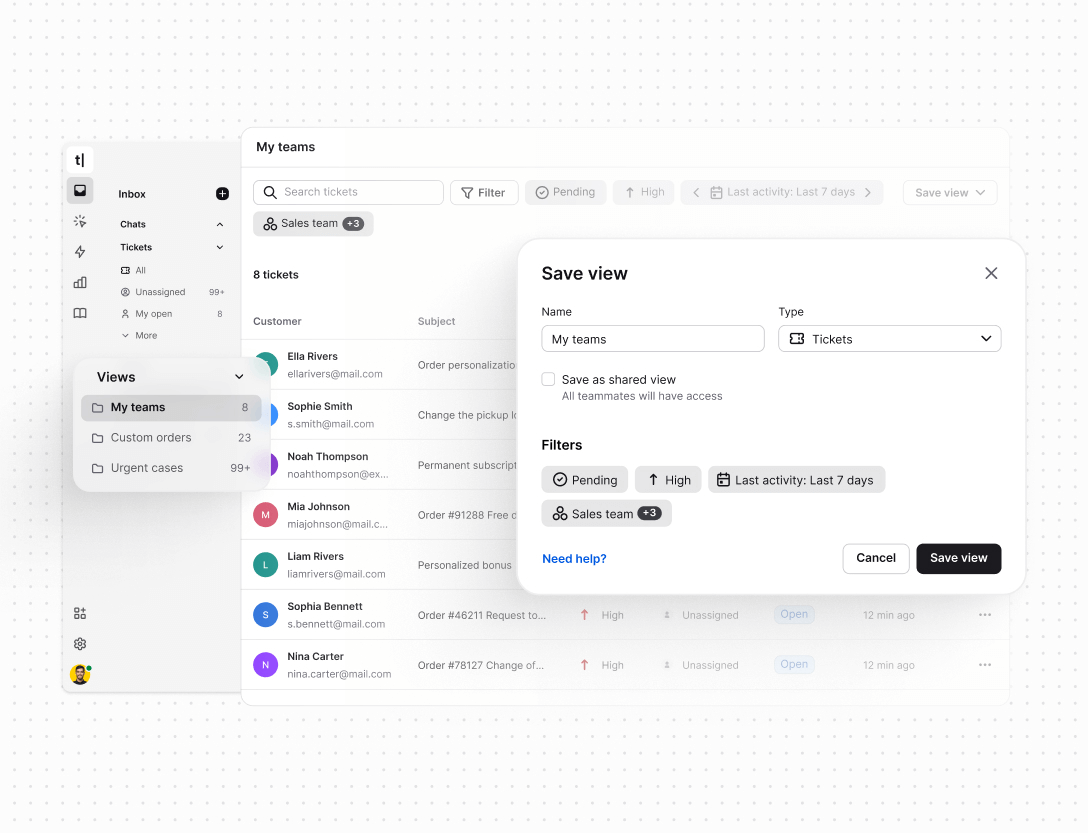 Organized workflows in Text App for startups