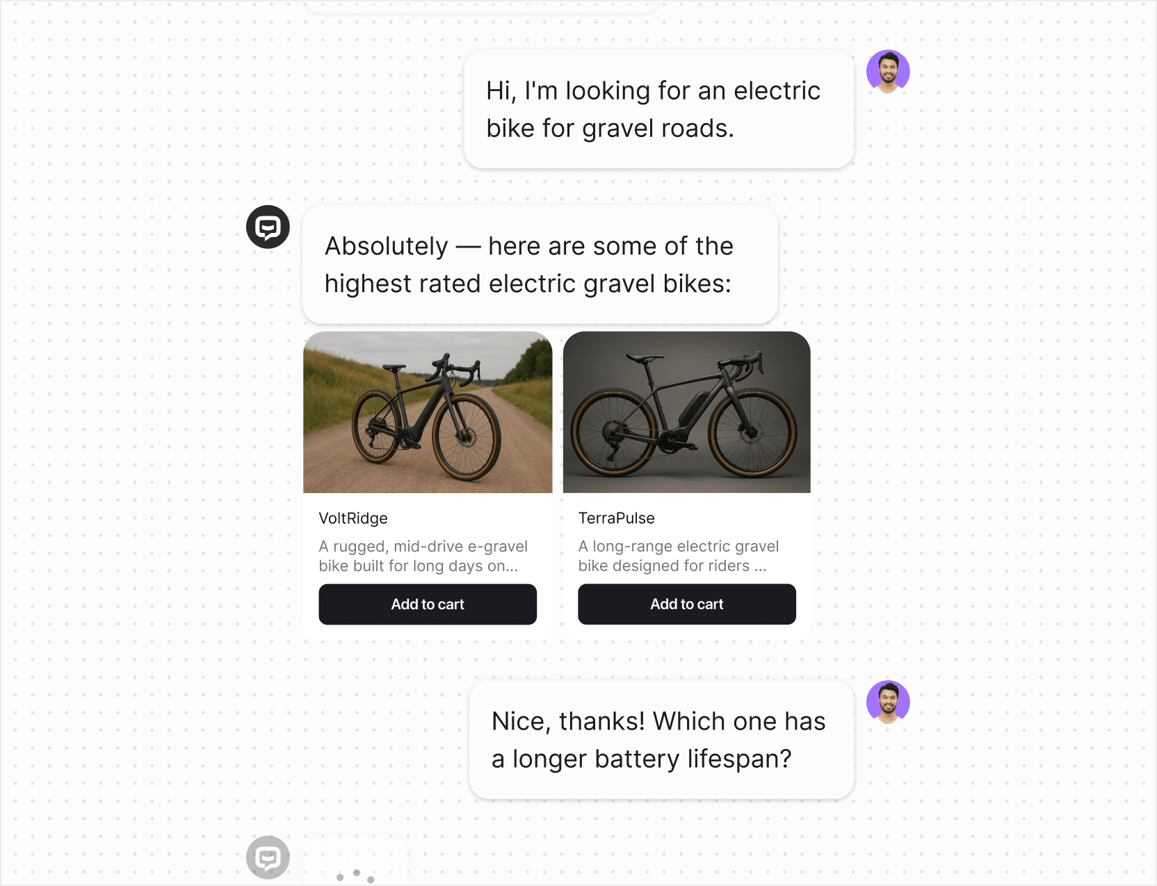AI agent in Text App for sales automation
